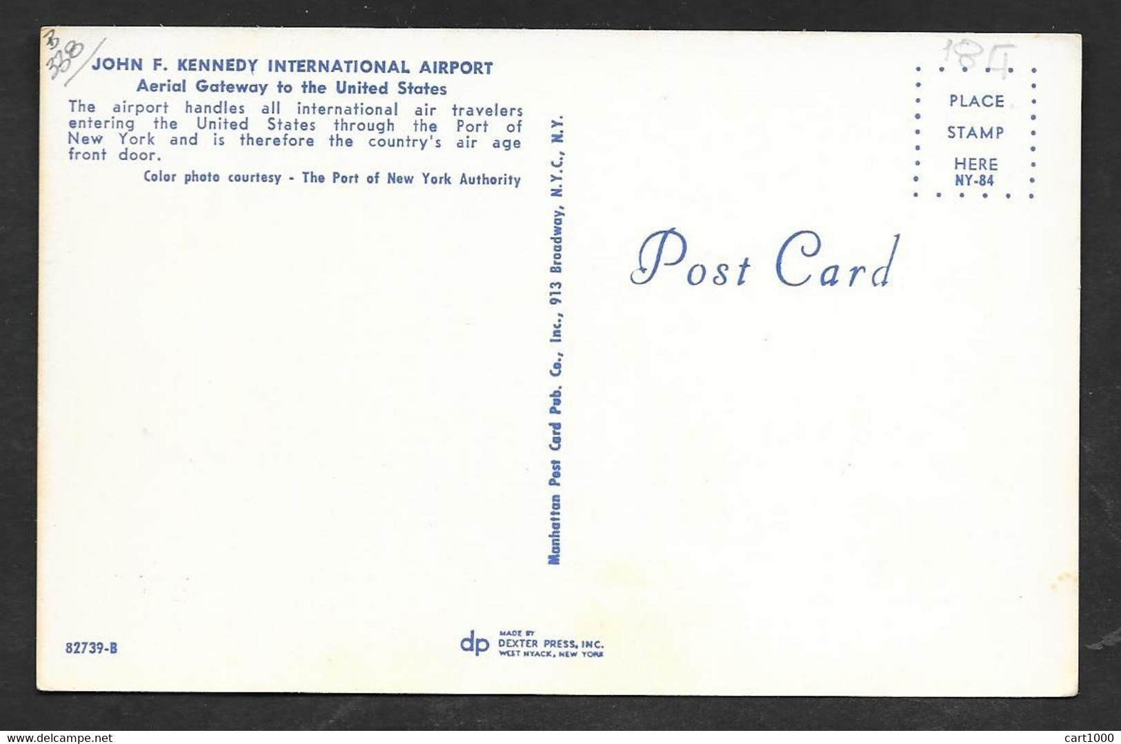 NEW YORK JOHN F. KENNEDY INTERNATIONAL AIRPORT N° B 338 - Luchthavens