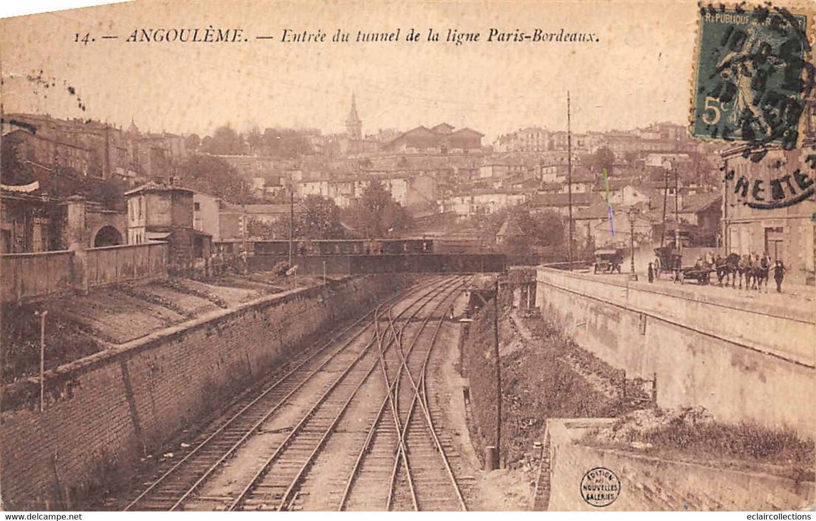 Angoulême         16         Entrée Du Tunnel De La Ligne Paris-Bordeaux  (voir Scan) - Angouleme