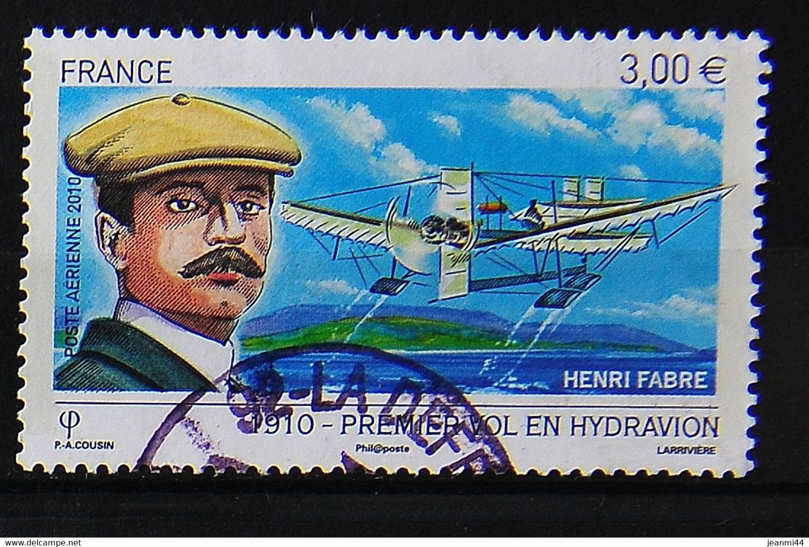 France 2010 - Centenaire Du 1er Vol En Hydravion - Henri Fabre N° 73 Cachet à Date - 1960-.... Usati