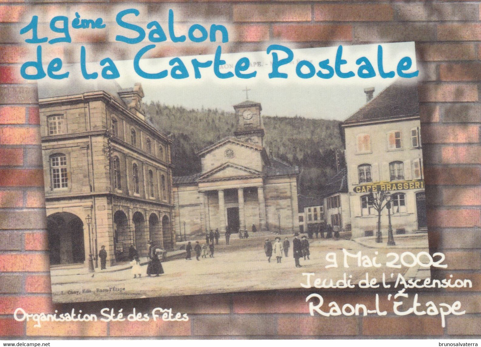 RAON L'ETAPE - 19° SALON DE LA CARTE POSTALE 9 MAI 2002 - Bourses & Salons De Collections