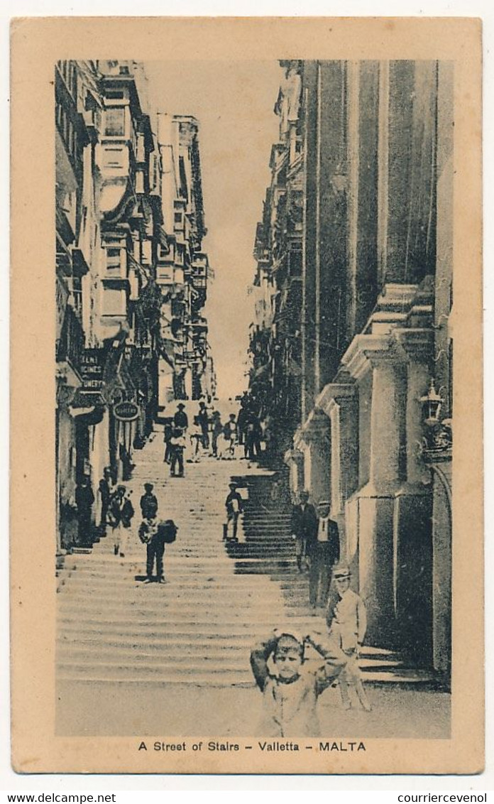 CPA - VALLETTA (Malte) - A Street Of Stairs - Malta