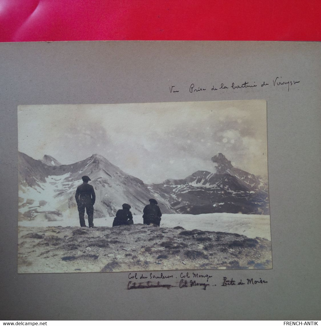 ALBUM PHOTO MONTAGNE MILITARIA CHASSEUR ALPIN 46 PHOTOGRAPHIES