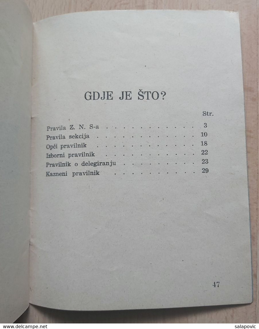 PRAVILA ZBORA NOGOMETNIH SUDACA HRVATSKOG NOGOMETNOG SAVEZA U ZAGREBU 1940  CROATIAN FOOTBALL FEDERATION - Livres