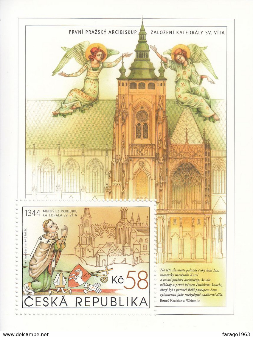 2014 Czech St. Vitus Cathedral  Souvenir Sheet MNH @ BELOW FACE VALUE - Unused Stamps