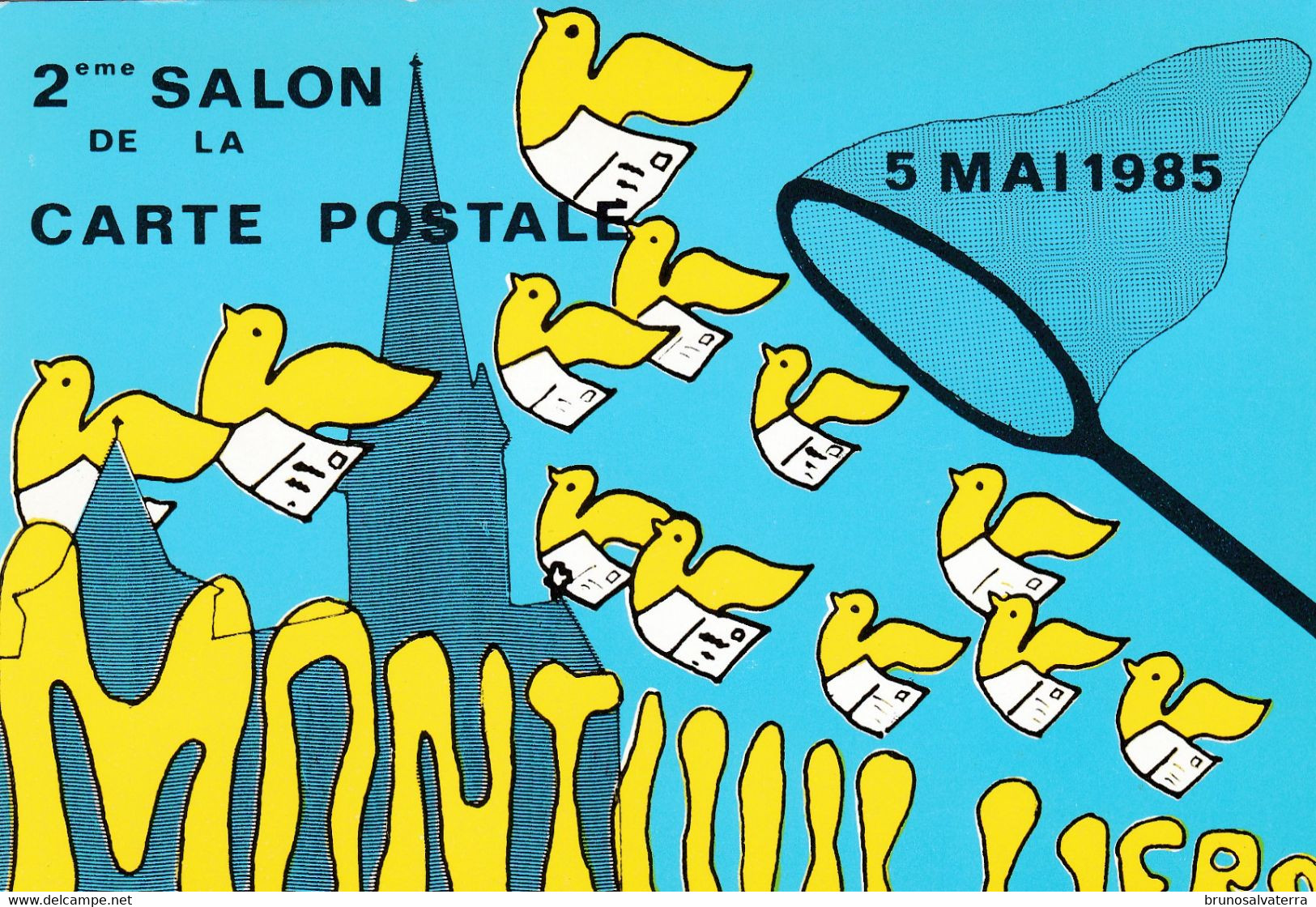 MONTIVILLIERS - 2° SALON DE LA CARTE POSTALE  5 MAI 1985 - Bourses & Salons De Collections