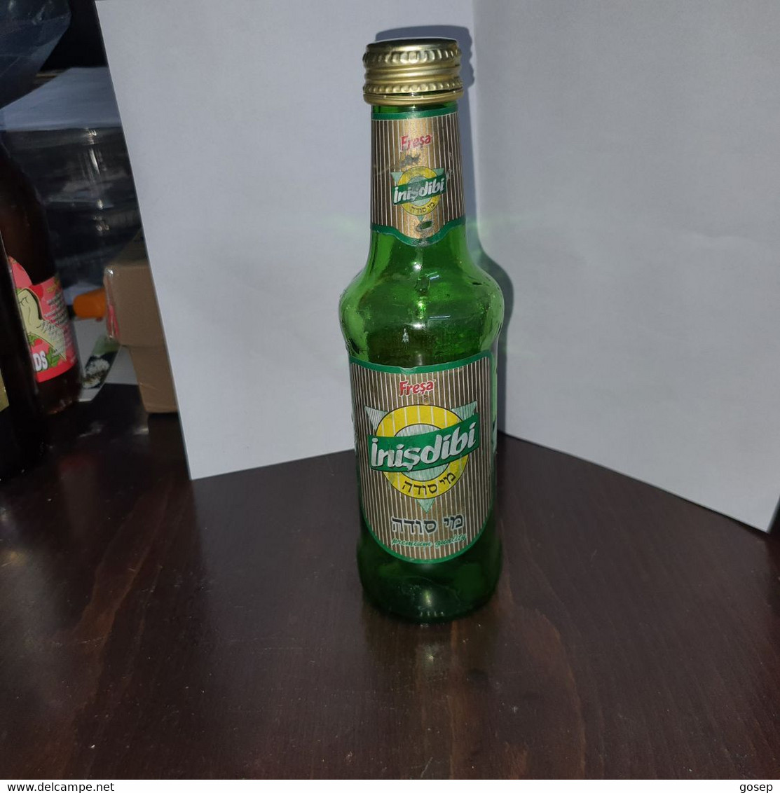 TURKEY-SODA-inisdibi-fresa(0.20liter)-used-(glass Bottle With Cork)-good - Other & Unclassified