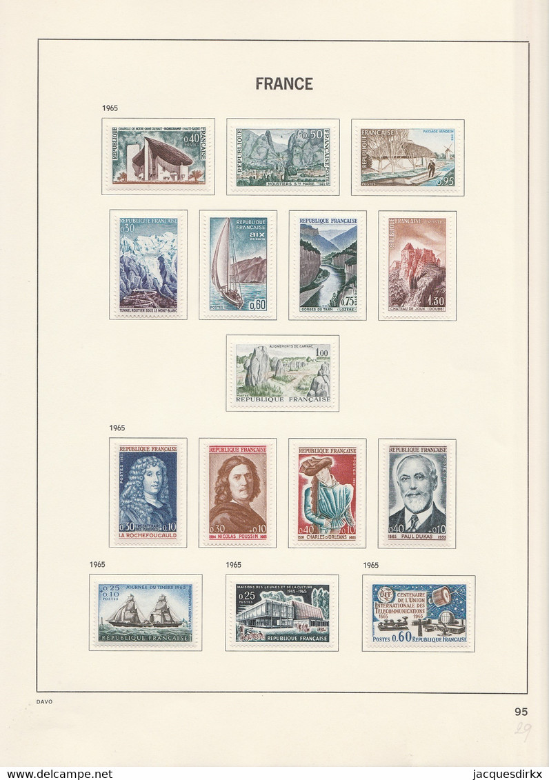 France   .    Yvert    .   10 pages avec timbres   .     *     .    neuf avec gomme  et charnière