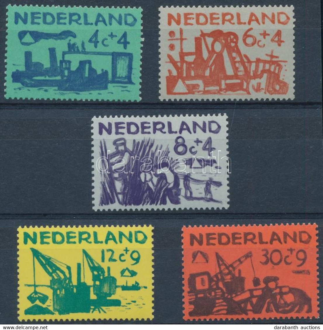 ** 1959 Nyári Bélyeg: Munka Sor, Summer Stamps: Work Set Mi 730-734 - Other & Unclassified