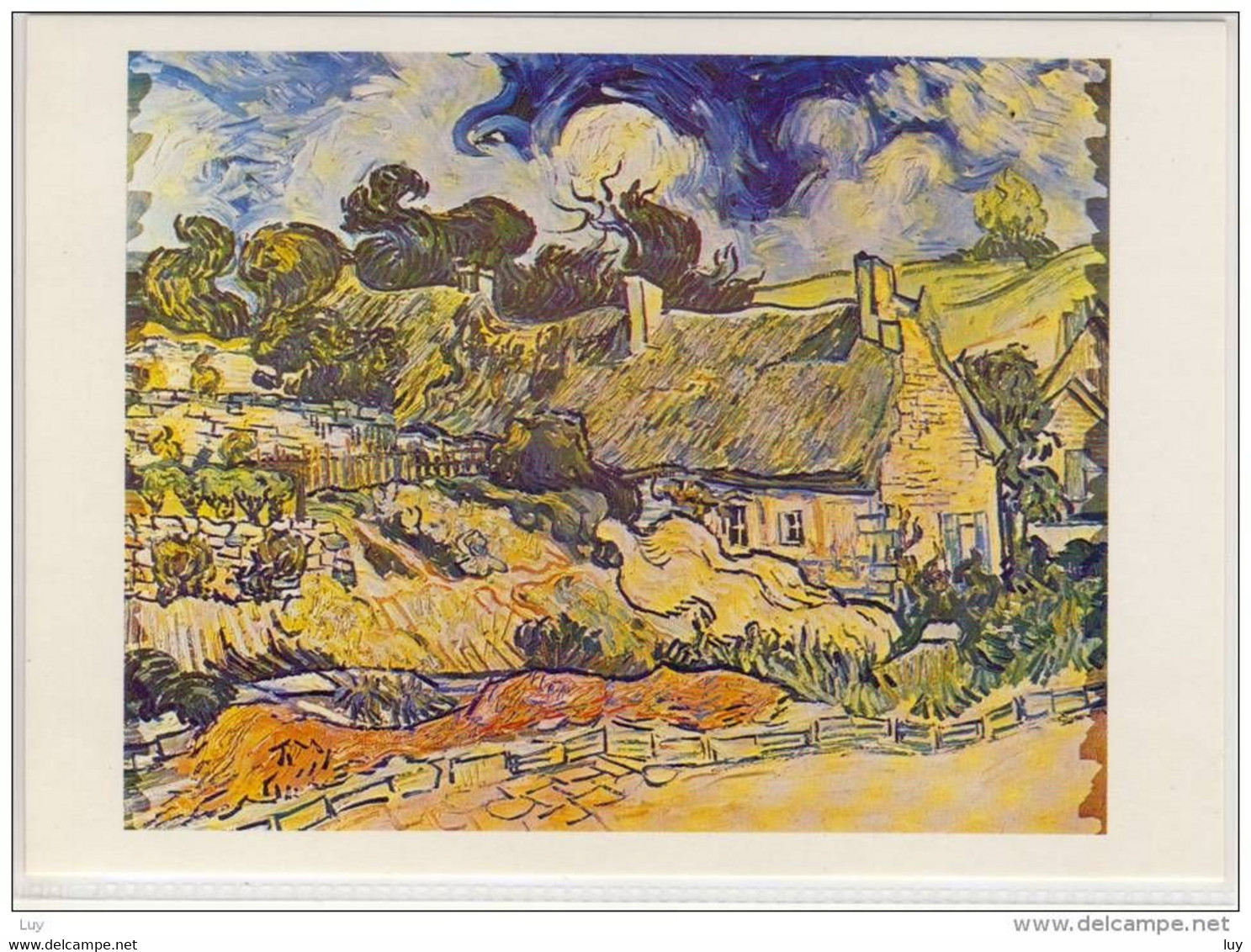 Art - VINCENT Van GOGH, Peinture, Painting - Strohdächer In Cordeville (peinture, Auvers-sur-Oise, 1890) - Van Gogh, Vincent