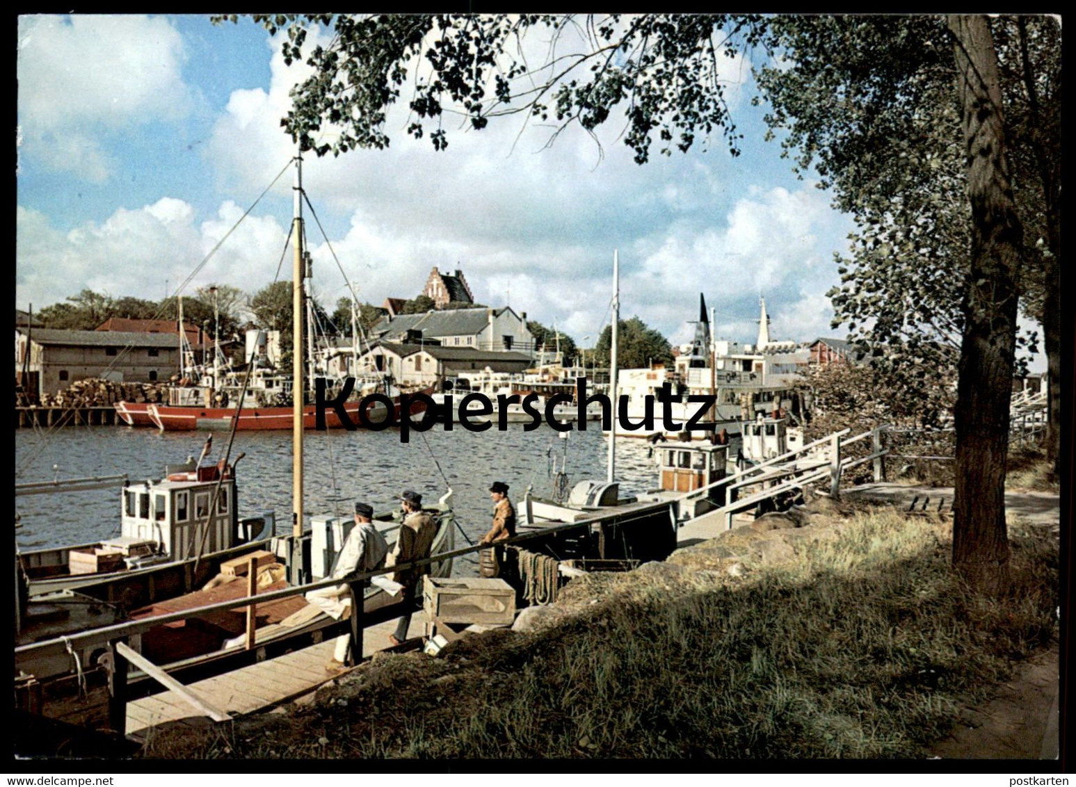 ÄLTERE POSTKARTE OSTSEEBAD HEILIGENHAFEN FISCHEREIHAFEN HAFEN Port Postcard Ansichtskarte Cpa AK - Heiligenhafen