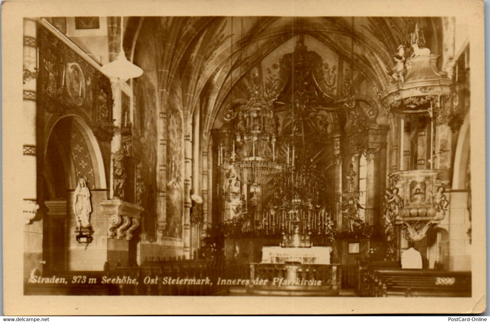 9250 - Steiermark - Straden , Inneres Der Pfarrkirche - Nicht Gelaufen 1942 - Feldbach