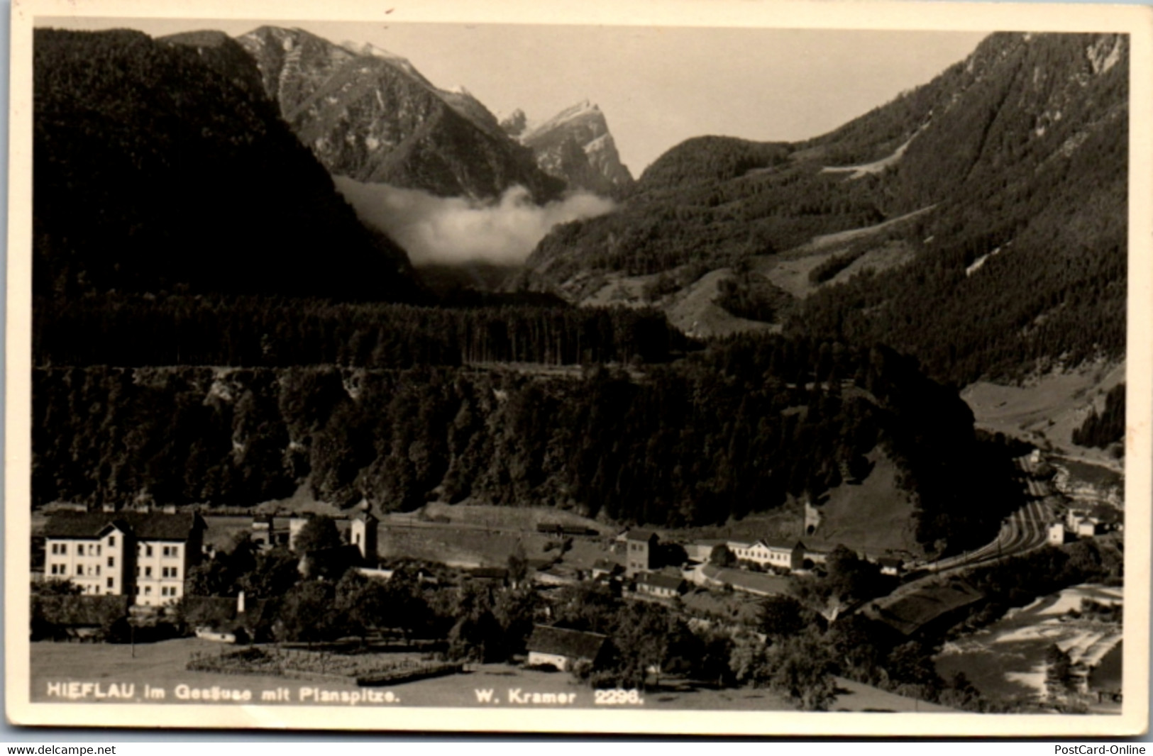 9311 - Steiermark - Hieflau Im Gesäuse Mit Planspitze - Gelaufen 1938 - Hieflau