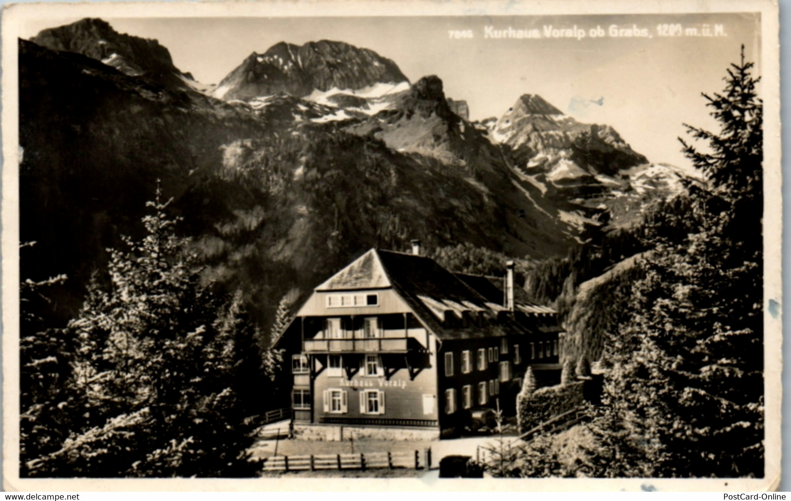 9372 - Schweiz - Grabs , Kurhaus Voralp - Gelaufen 1951 - Grabs