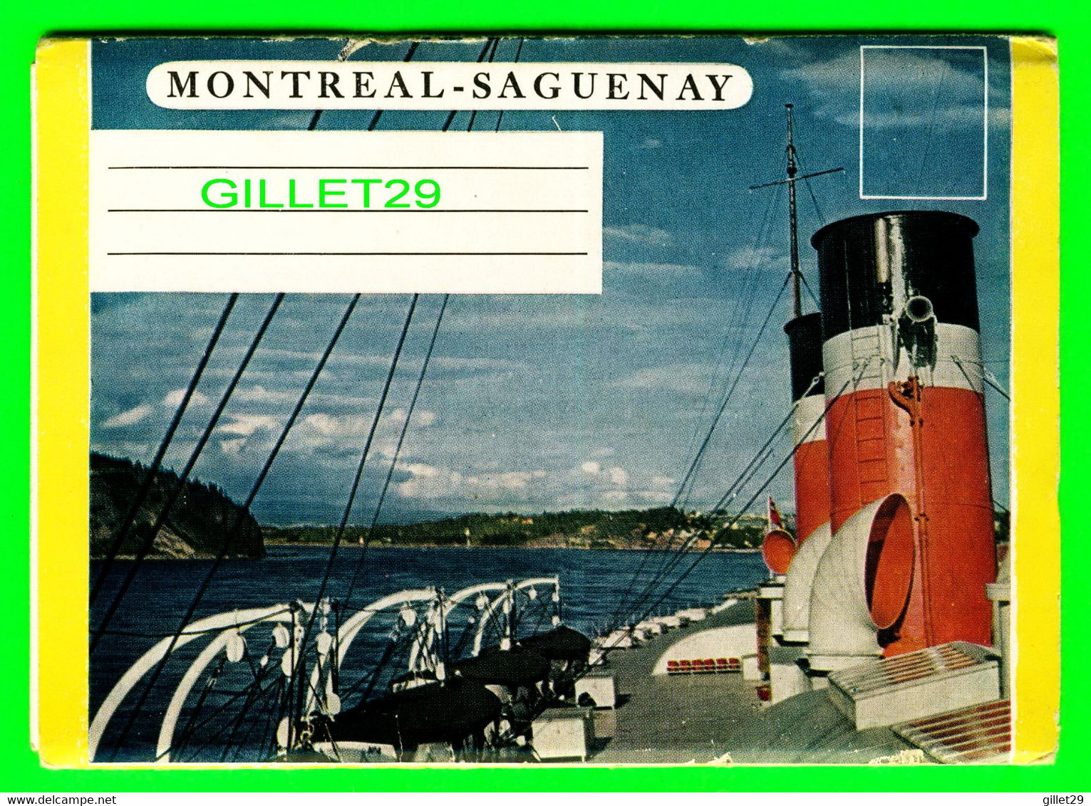 SAGUENAY, QUÉBEC - CARNET SOUVENIR ROUTE MONTRÉAL-SAGUENAY FOLDER - FOLKARD - .18 PHOTOS + MAP - - Saguenay