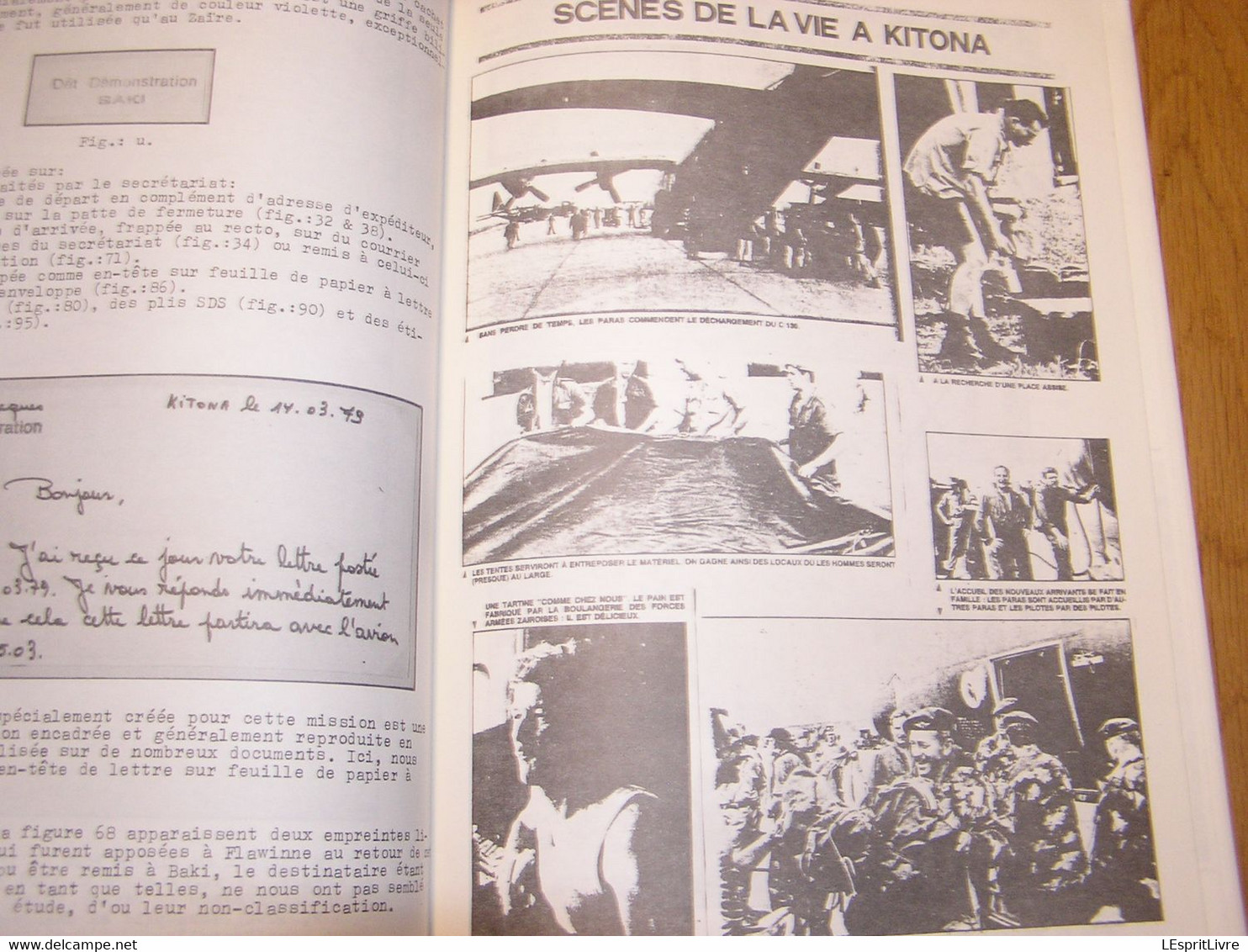 LA CORRESPONDANCE DES MILITAIRES BELGES Afrique 1979 Marcophilie Philatélie Cachets Aérophilatélie Aéropostale C-130 - Altri Libri