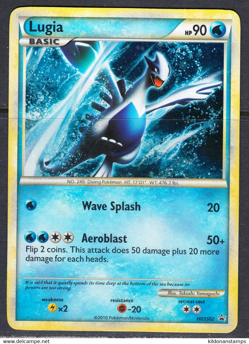 Lugia 2010 HGS Promo, Holo, LP, See Notes, HGSS02 - Promos