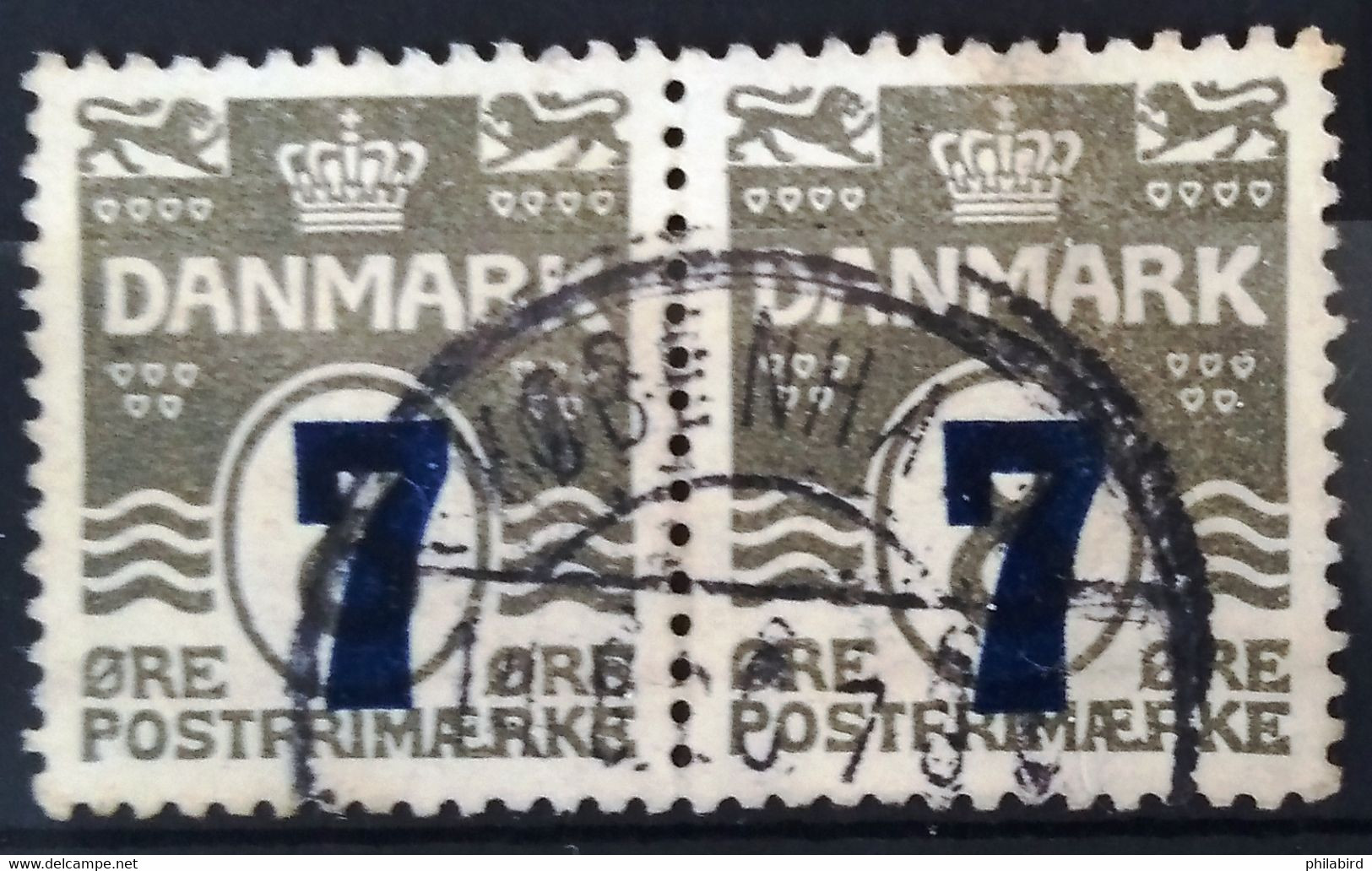 DANEMARK                          N° 168 X 2                          OBLITERE - Used Stamps