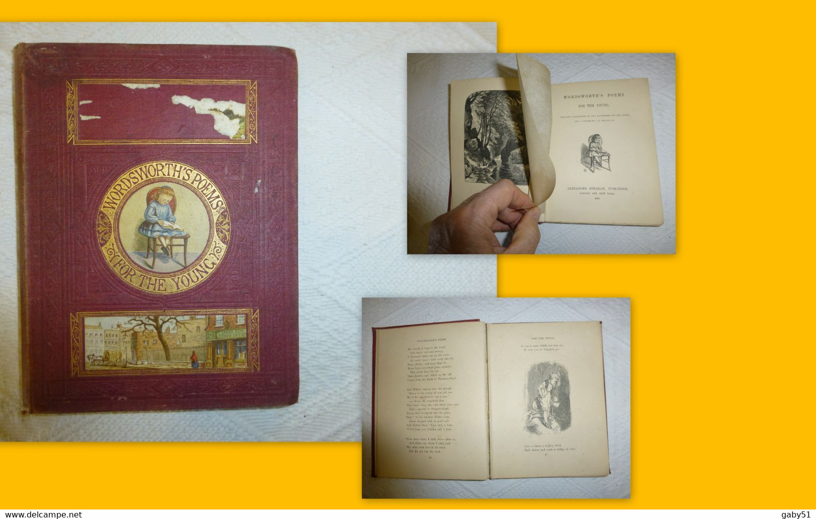 Wordsworth's Poems For The Young, 50 Illustrations, Strahan Publisher, 1866 ; SOL06 - 1850-1899