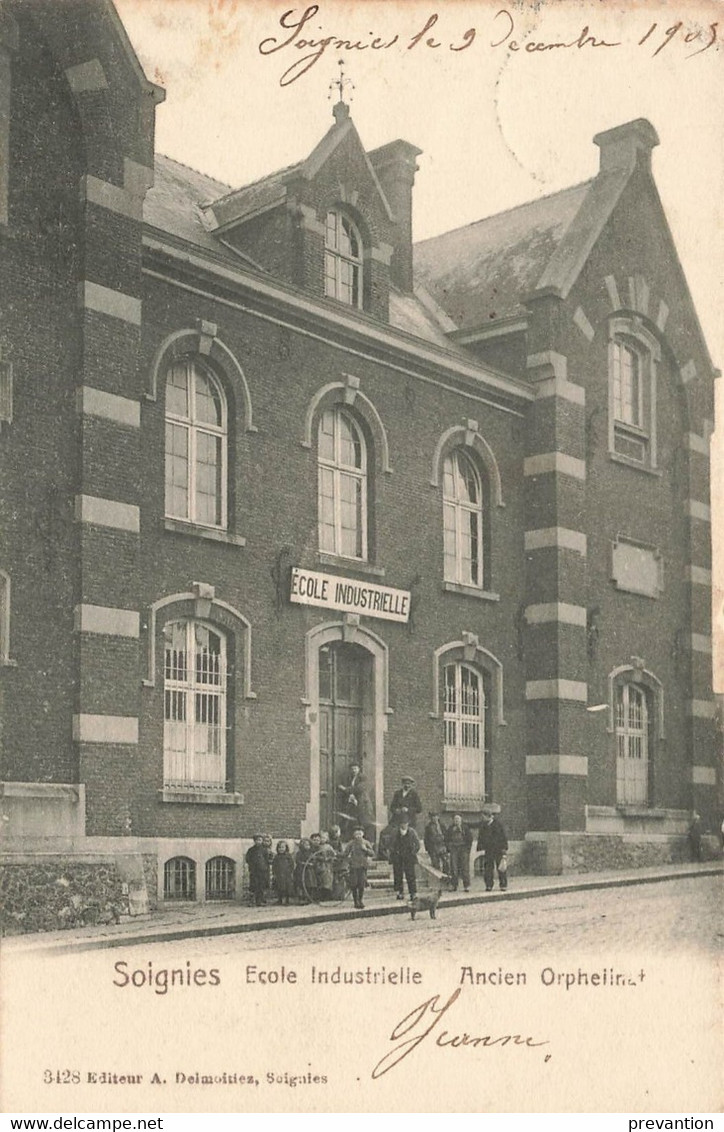 SOIGNIES - Ecole Industrielle - Ancien Orphelinat - Carte Circulé En 1905 - Soignies