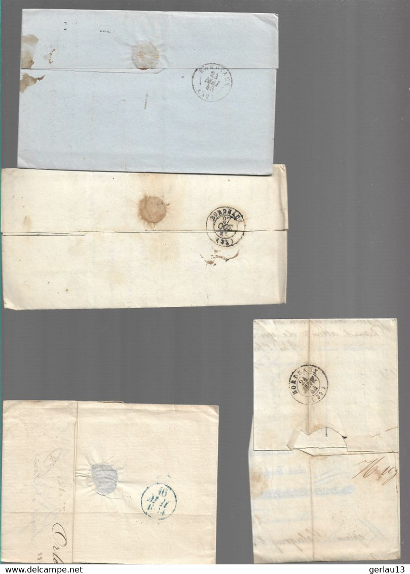 LOT    4  MARQUES POSTALES     2 SCANS - 1801-1848: Precursori XIX