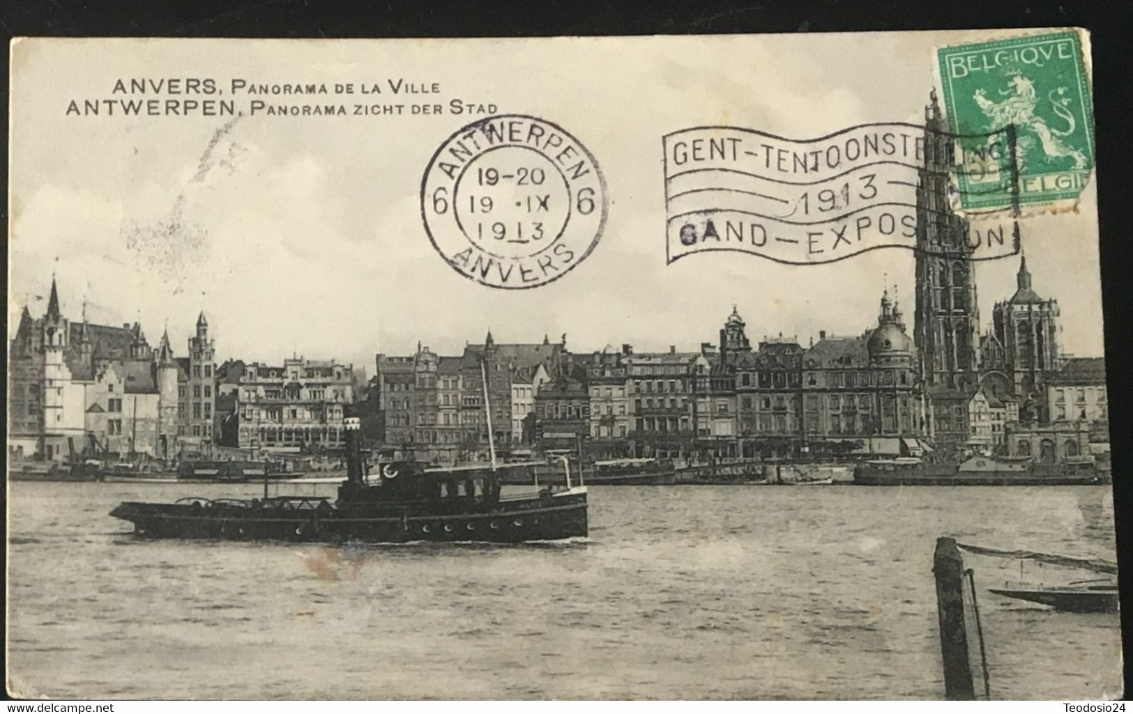 Anvers . Panorama De La Ville. 1913 - Antwerpen