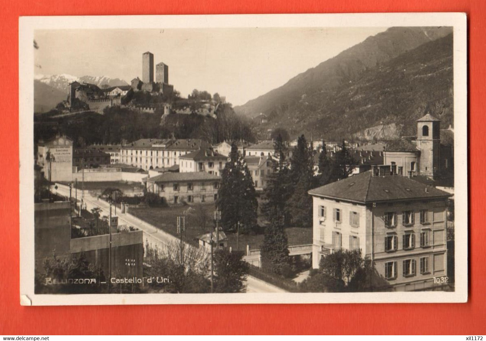 ZNB-39 Bellinzona Castello D'Uri.  Viaggiatta 1920 Per Airolo - Airolo