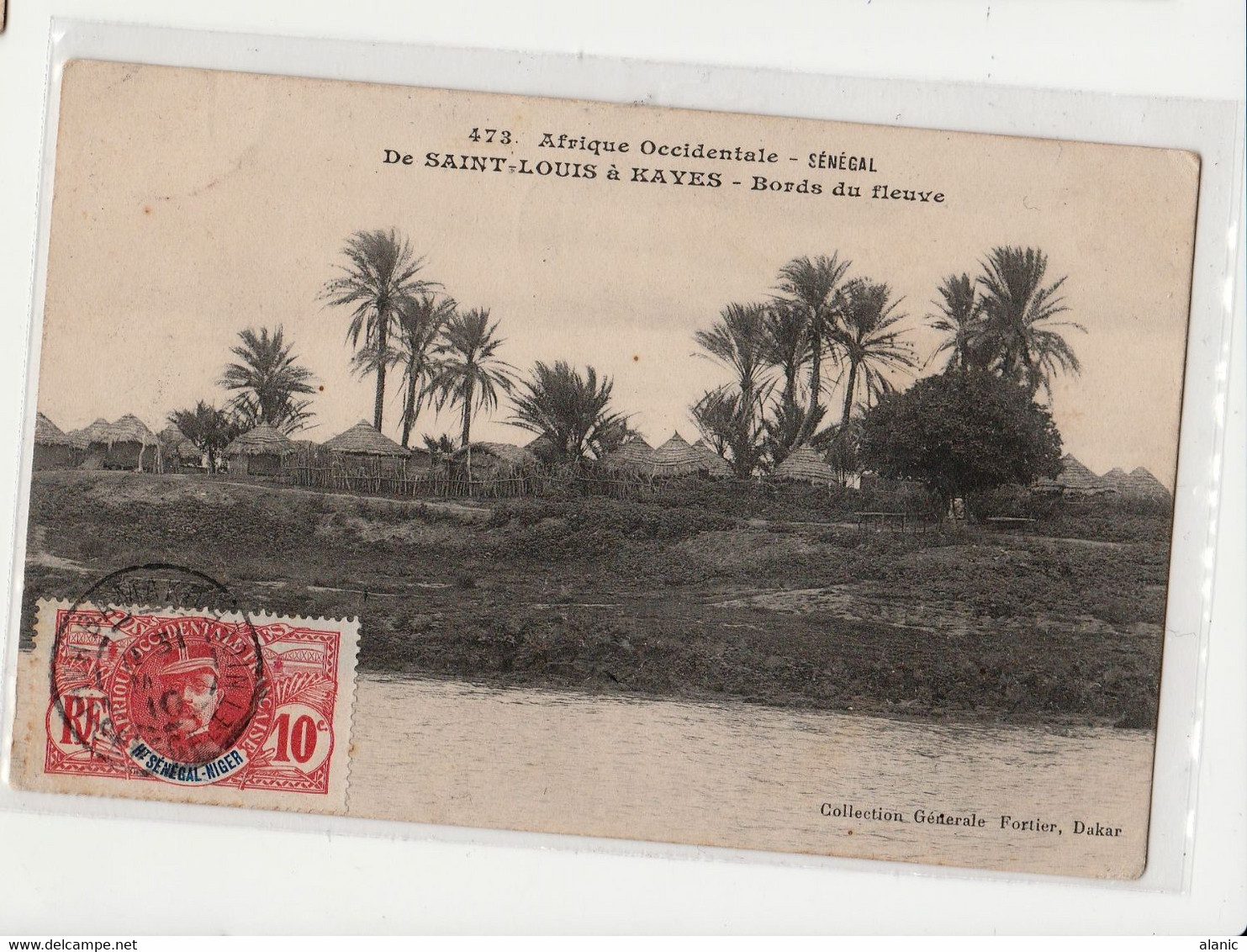 Haut-Sénégal Et Niger   N°45/ CPA - De Saint Louis à Kayes - Bords Du Fleuve  Départ BAMAKO (Soudan)30 MAI 1910 - Briefe U. Dokumente