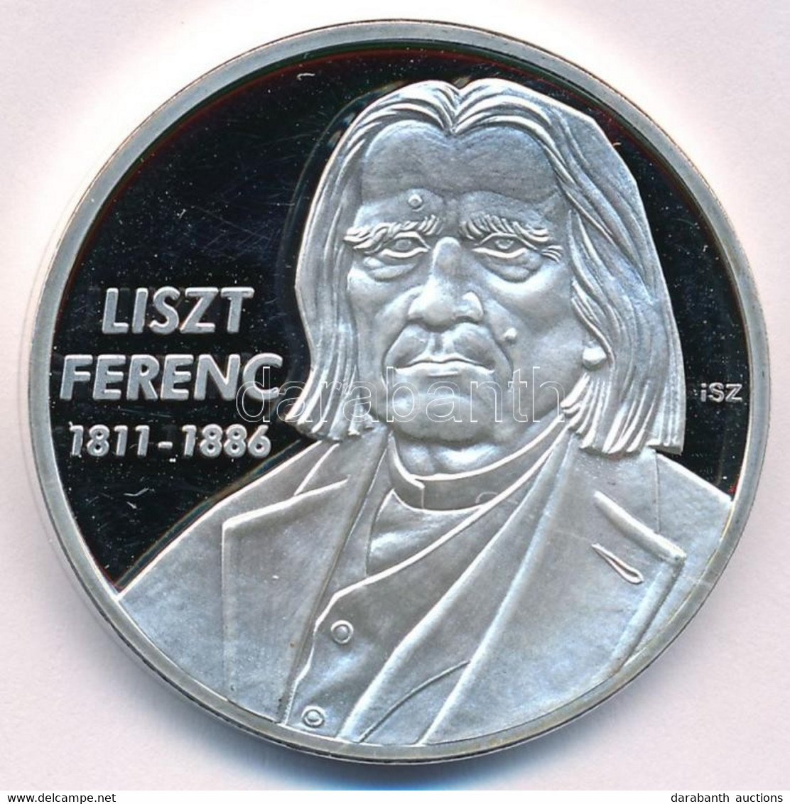 Ifj. Szlávics László (1959-) 2011. "Nagy Magyarok / Liszt Ferenc 1811-1886" Ezüstözött Cu Emlékérem (40mm) T:1 (eredetil - Sin Clasificación