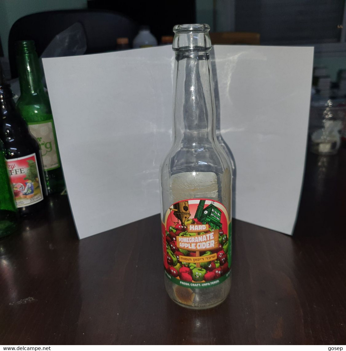 Israel-Apple Pomegranate Liquor-beer Crapat-(330ml)-(4.5%)-bottles-used - Other & Unclassified