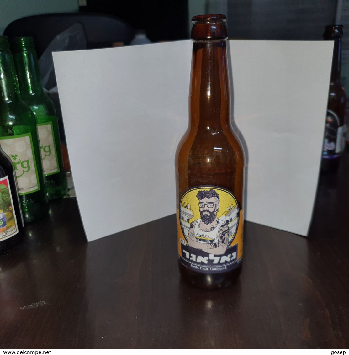 Israel-Kraft-Gallagher Beer Crapat-(330ml)-(5.1%)-bottles-used - Bière