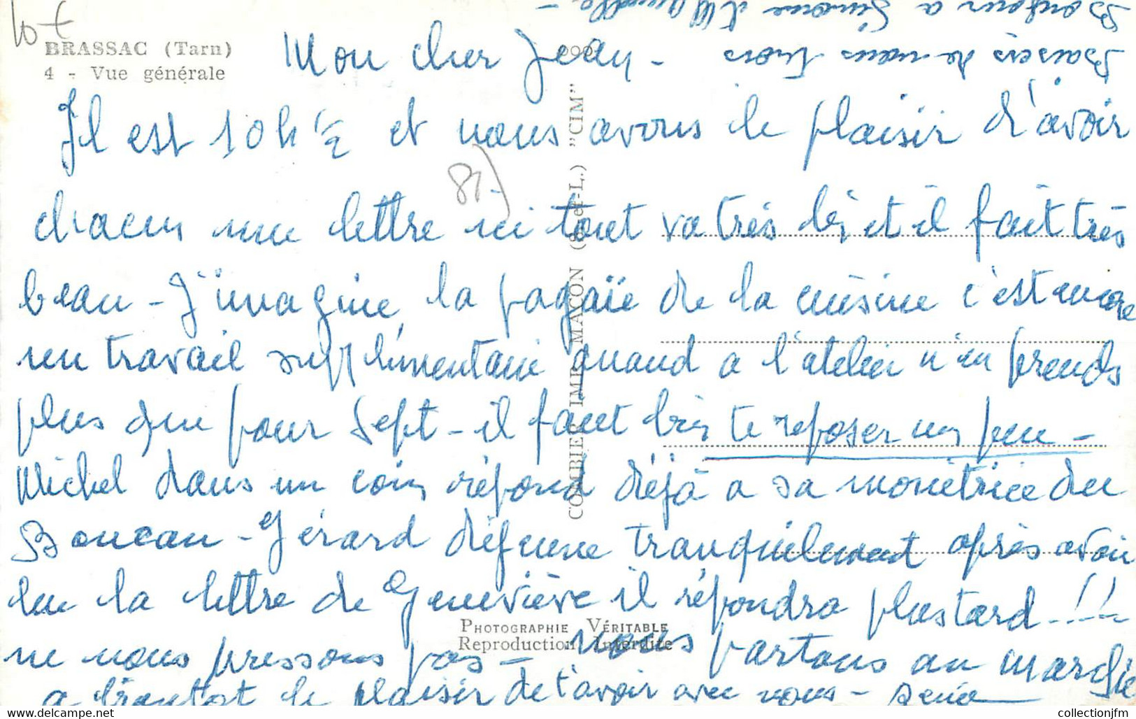 CPSM FRANCE 81 "Brassac, Vue Générale". - Brassac