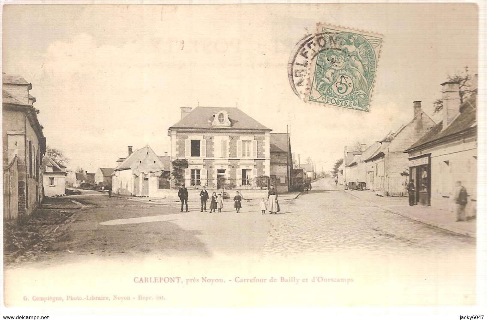 60 - Carlepont  (oise) -  Carrefour De Bailly Et D'Ourscamps - Andere & Zonder Classificatie