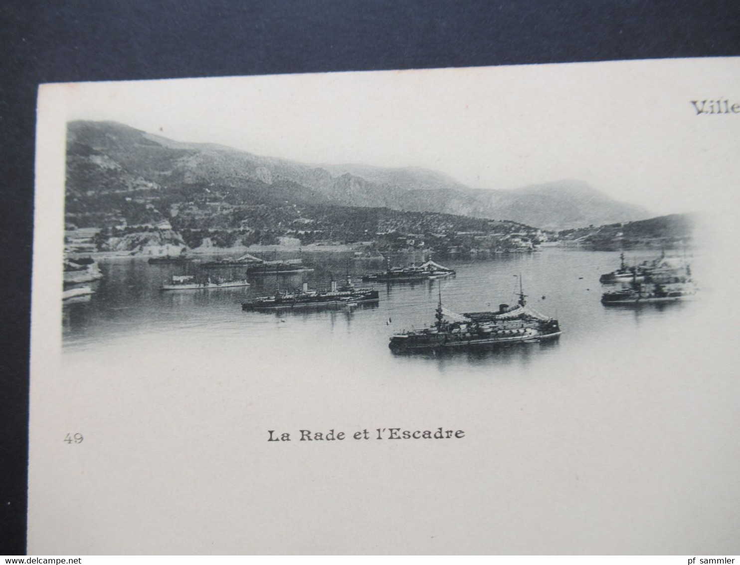 Frankreich Um 1900 AK / CPA Villefranche La Rade Et L'Escadre / Hafen Mit Schiffen - Villefranche-sur-Mer