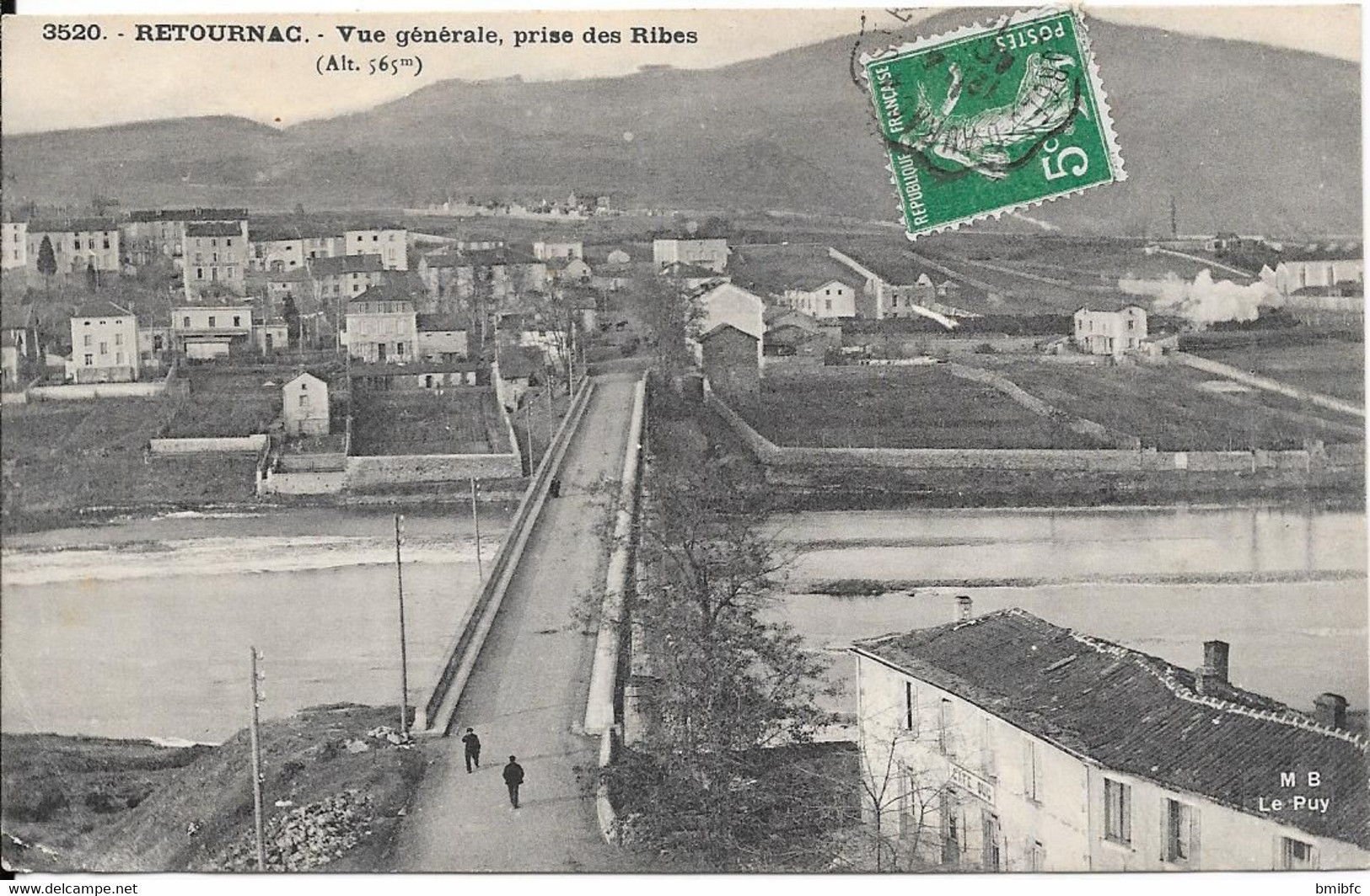 RETOURNAC - Vue Générale Prise Des Ribes (alt 565m) - Retournac