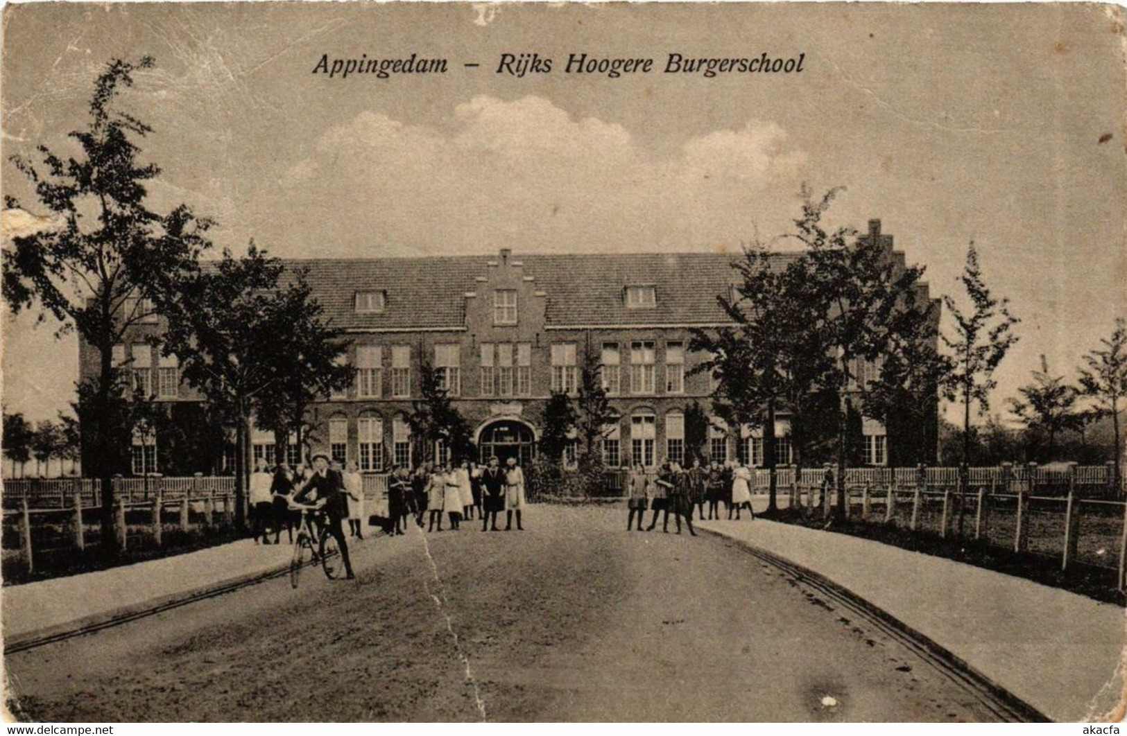 CPA AK APPINGEDAM Rijks Hoogere Burgerschool NETHERLANDS (705960) - Appingedam