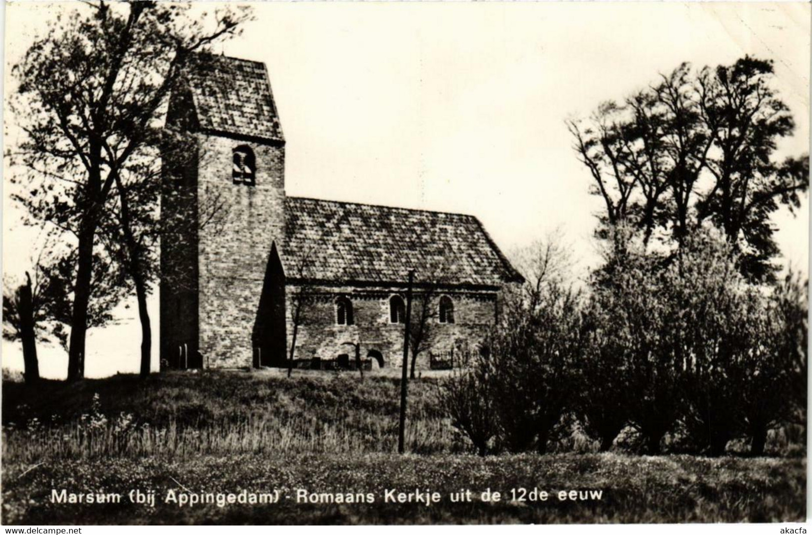 CPA AK MARSUM Bij APPINGEDAM Romaans Kerkje Uit 12de Eeuw NETHERLANDS (706016) - Appingedam