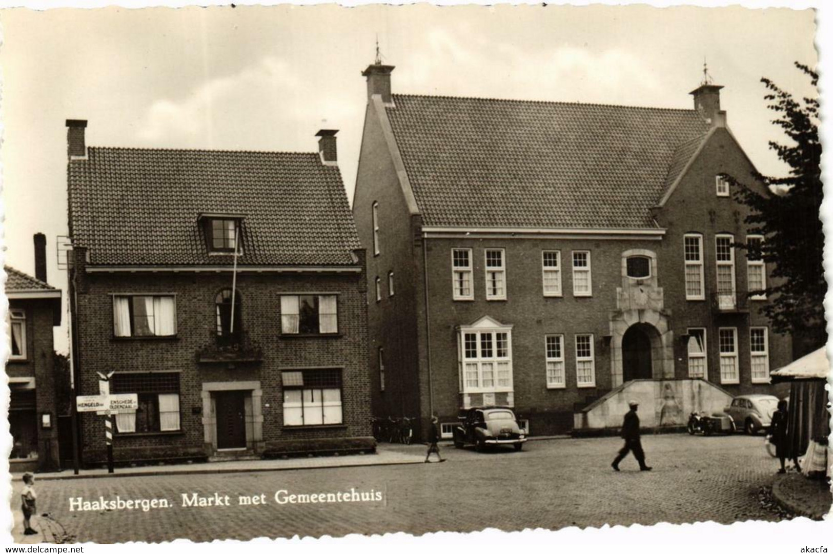 CPA AK Haaksbergen Markt Met Gemeentehuis NETHERLANDS (728716) - Haaksbergen