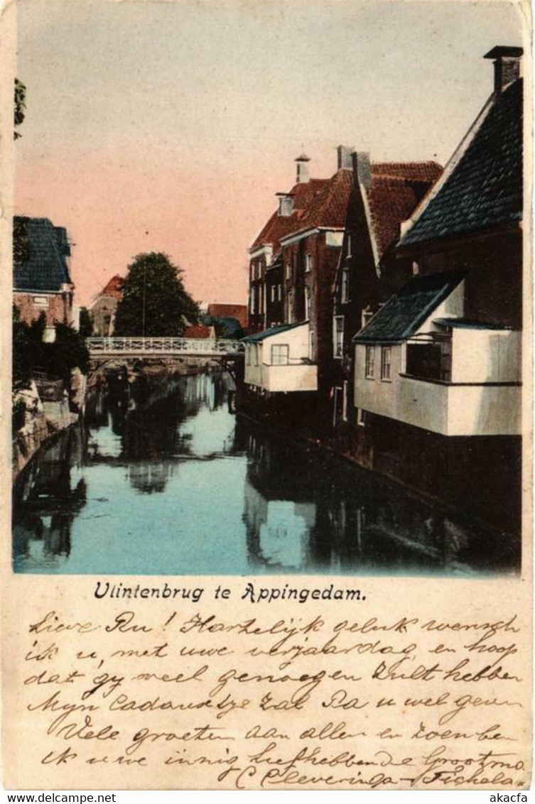 CPA AK APPINGEDAM Vlitenbrug NETHERLANDS (706029) - Appingedam