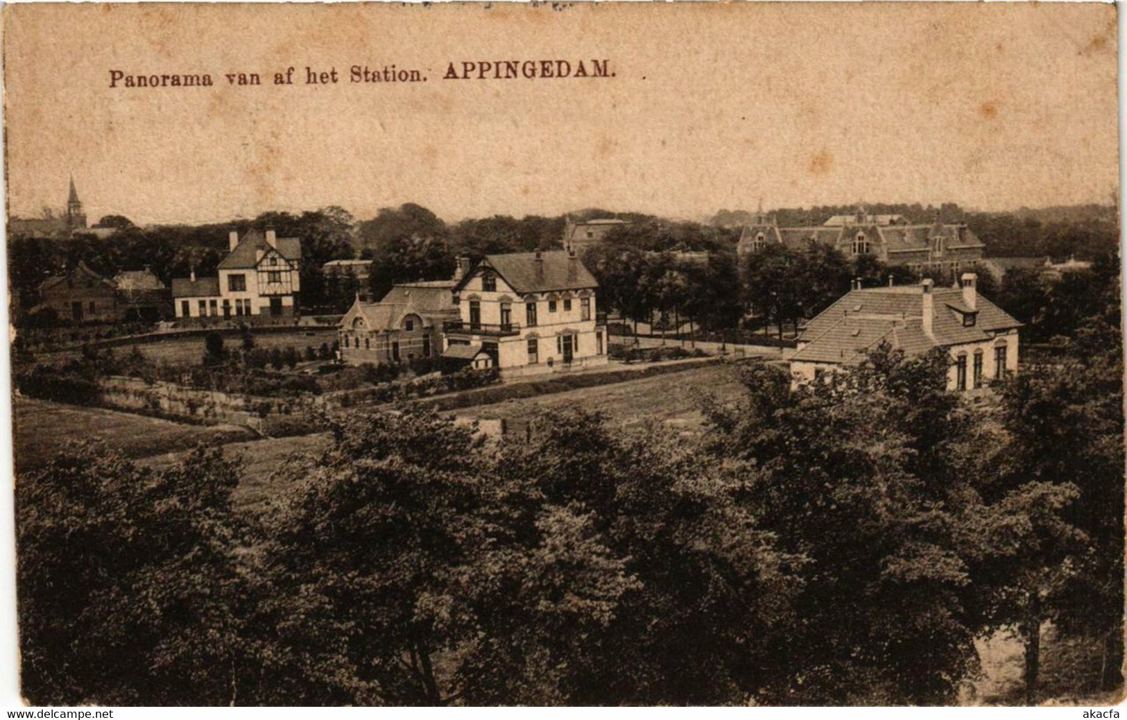 CPA AK APPINGEDAM Panorama Van Af Het Station NETHERLANDS (706081) - Appingedam