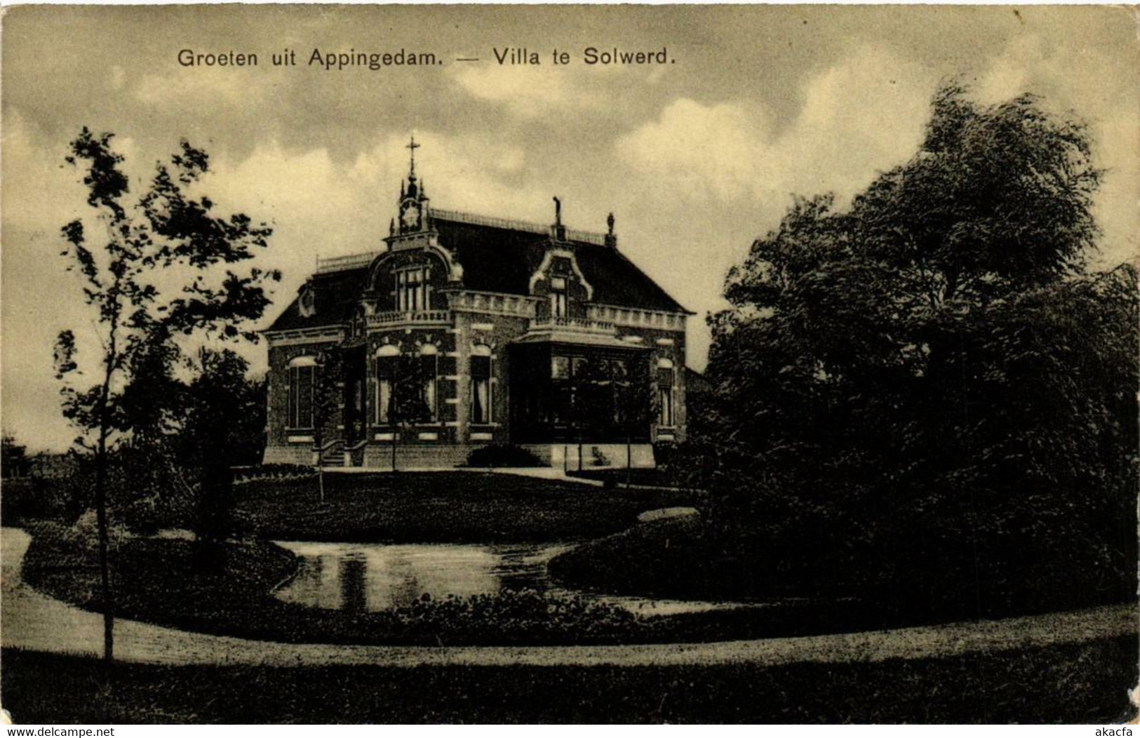 CPA AK APPINGEDAM Villa Te Solwerd NETHERLANDS (706107) - Appingedam