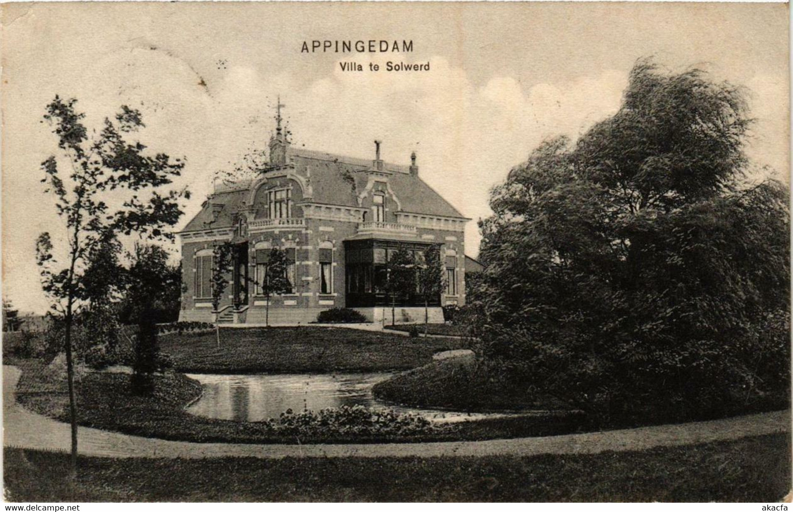 CPA AK APPINGEDAM Villa Te Solwerd NETHERLANDS (706116) - Appingedam