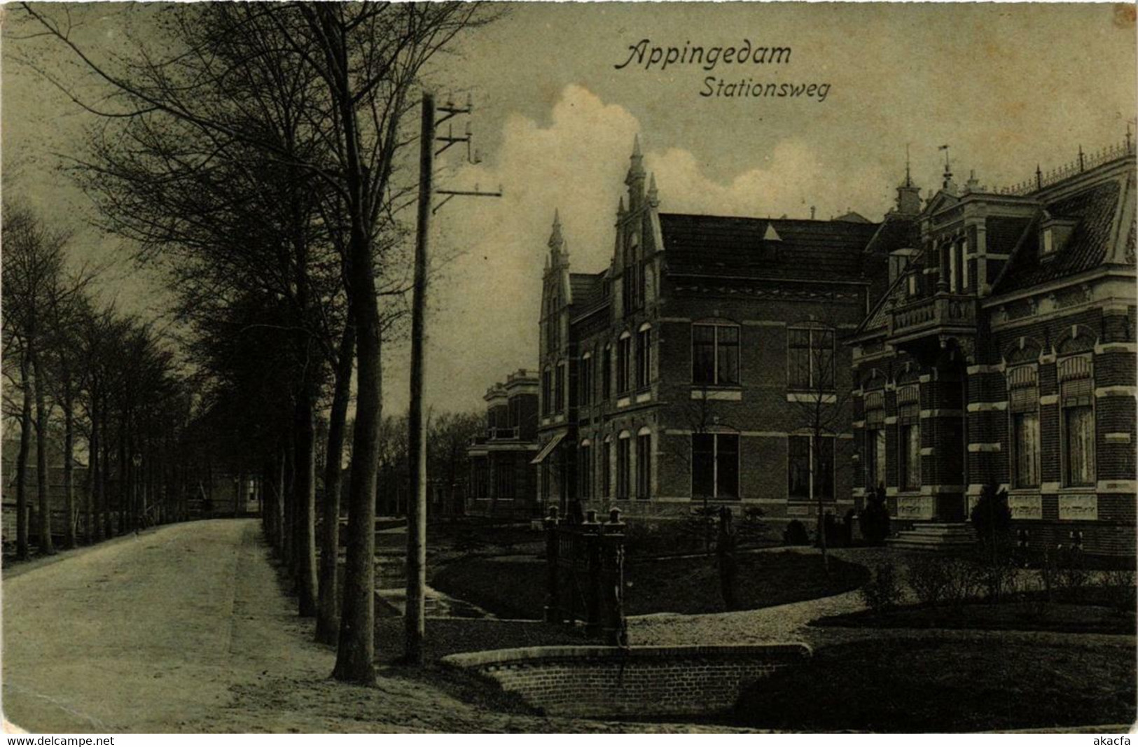 CPA AK APPINGEDAM Stationsweg NETHERLANDS (706126) - Appingedam