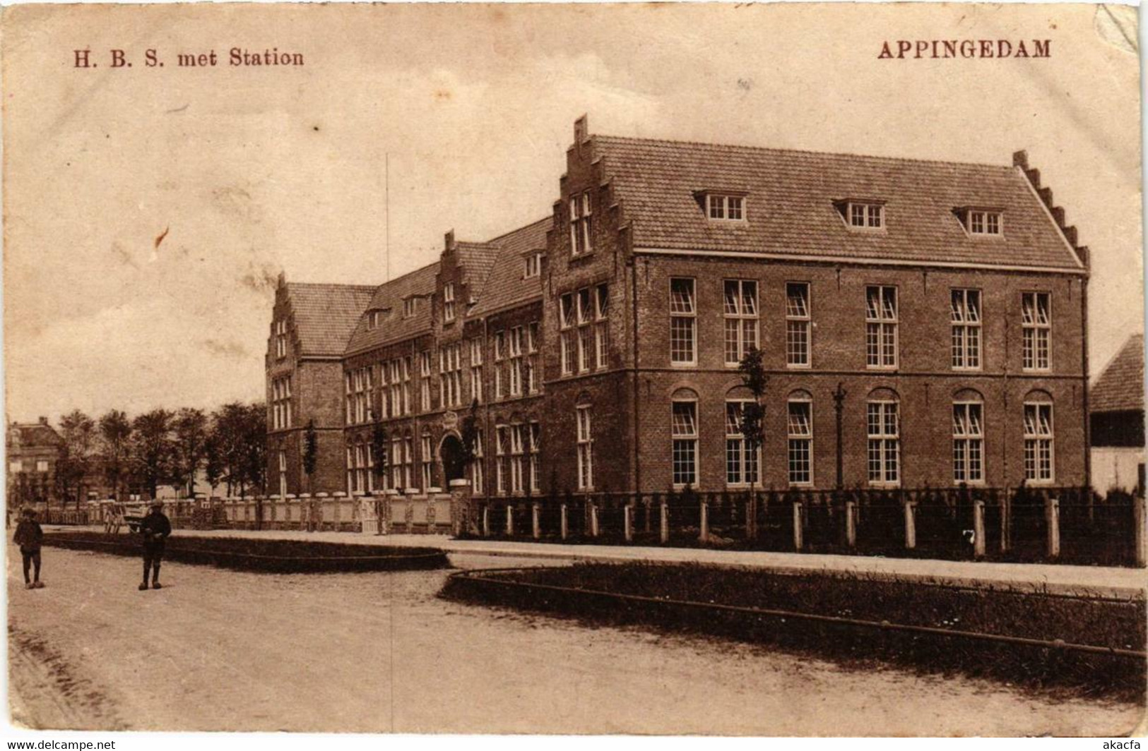 CPA AK APPINGEDAM H.B.S. Met Station NETHERLANDS (706135) - Appingedam