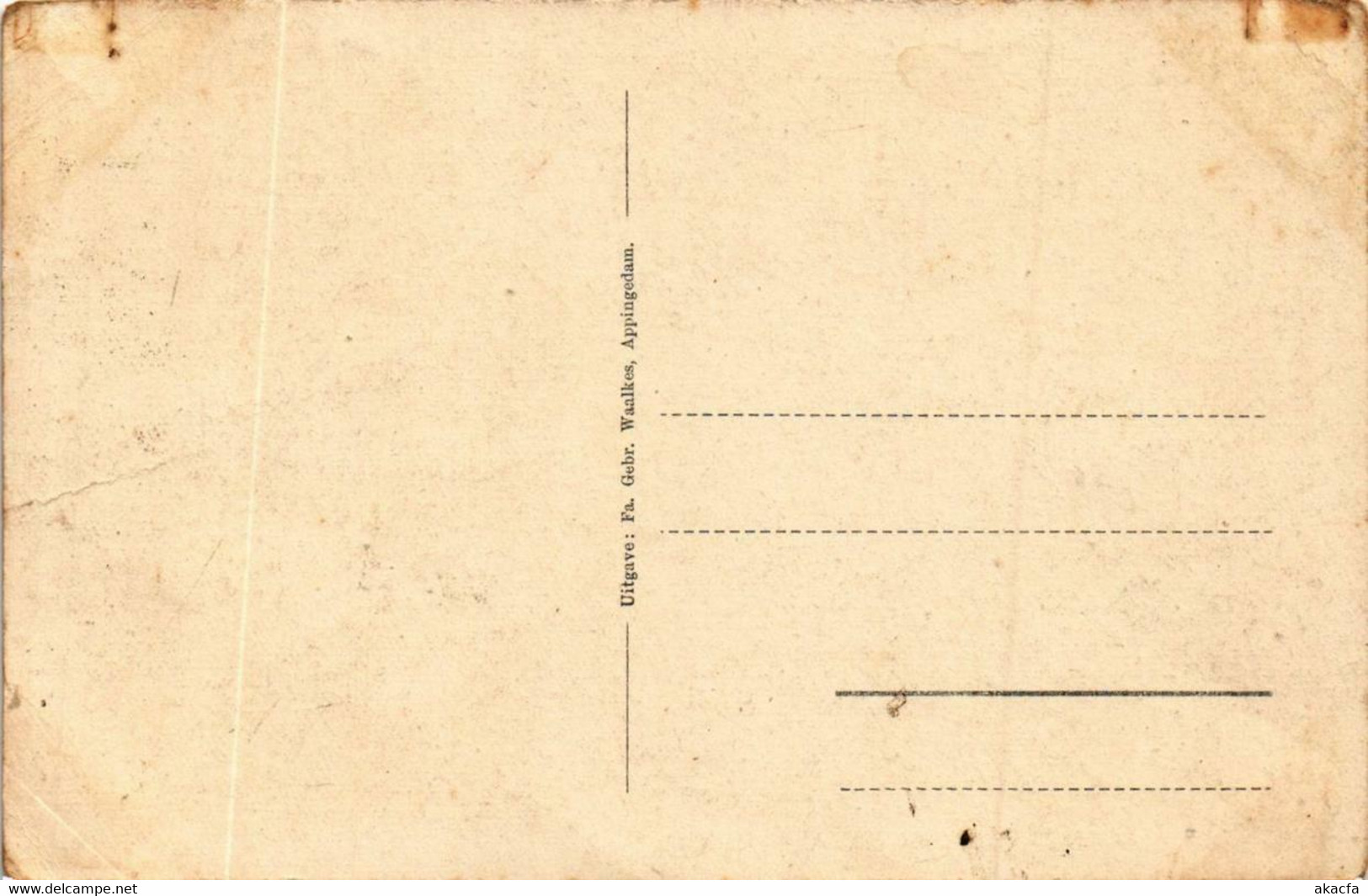 CPA AK APPINGEDAM Koningstraat Met Postkantor NETHERLANDS (706140) - Appingedam