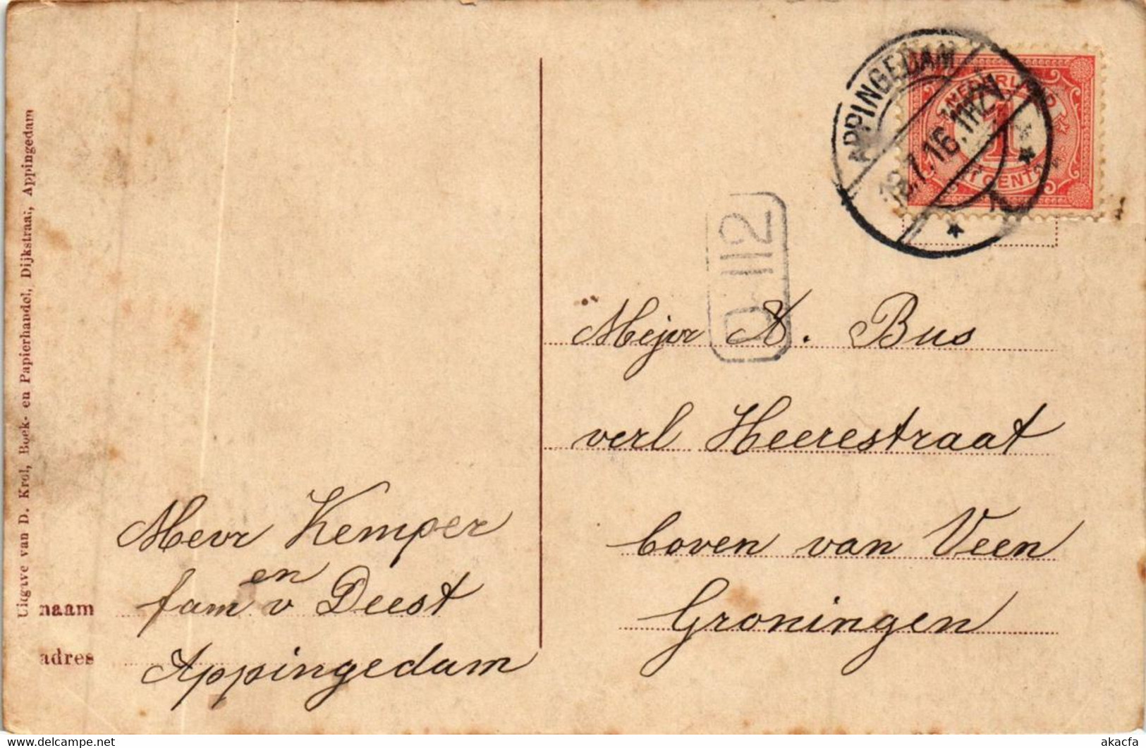 CPA AK APPINGEDAM Postkantoor NETHERLANDS (706143) - Appingedam