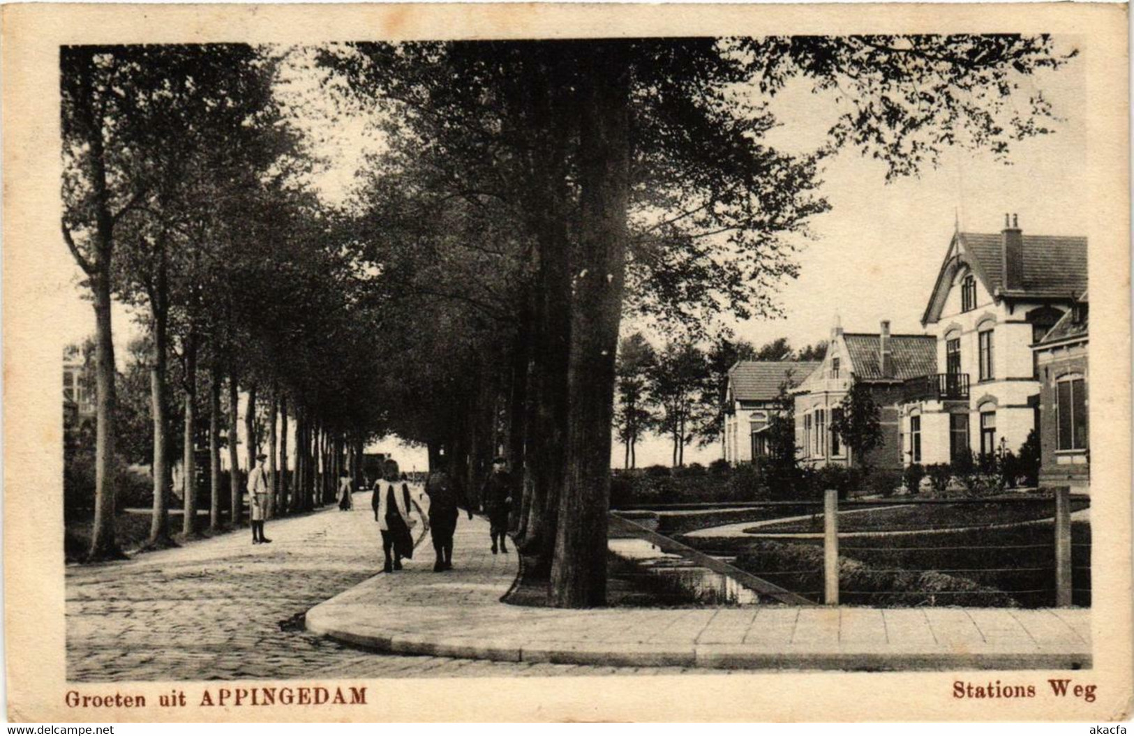 CPA AK APPINGEDAM Stationsweg NETHERLANDS (706146) - Appingedam