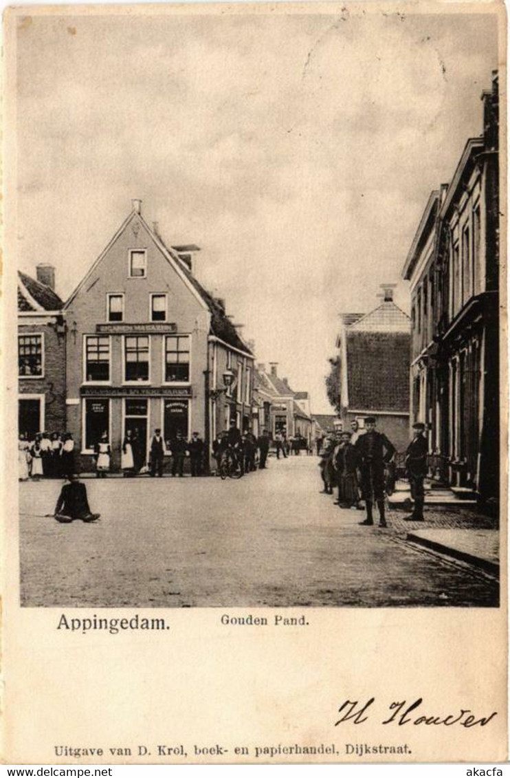 CPA AK APPINGEDAM Gouden Pand NETHERLANDS (706201) - Appingedam