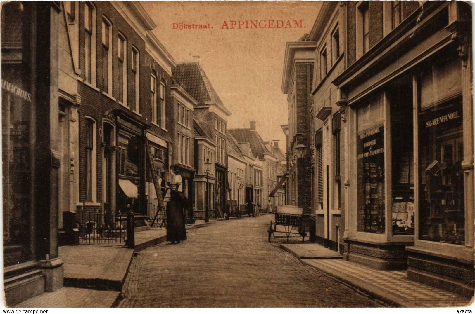 CPA AK APPINGEDAM Dijkstraat NETHERLANDS (706206) - Appingedam