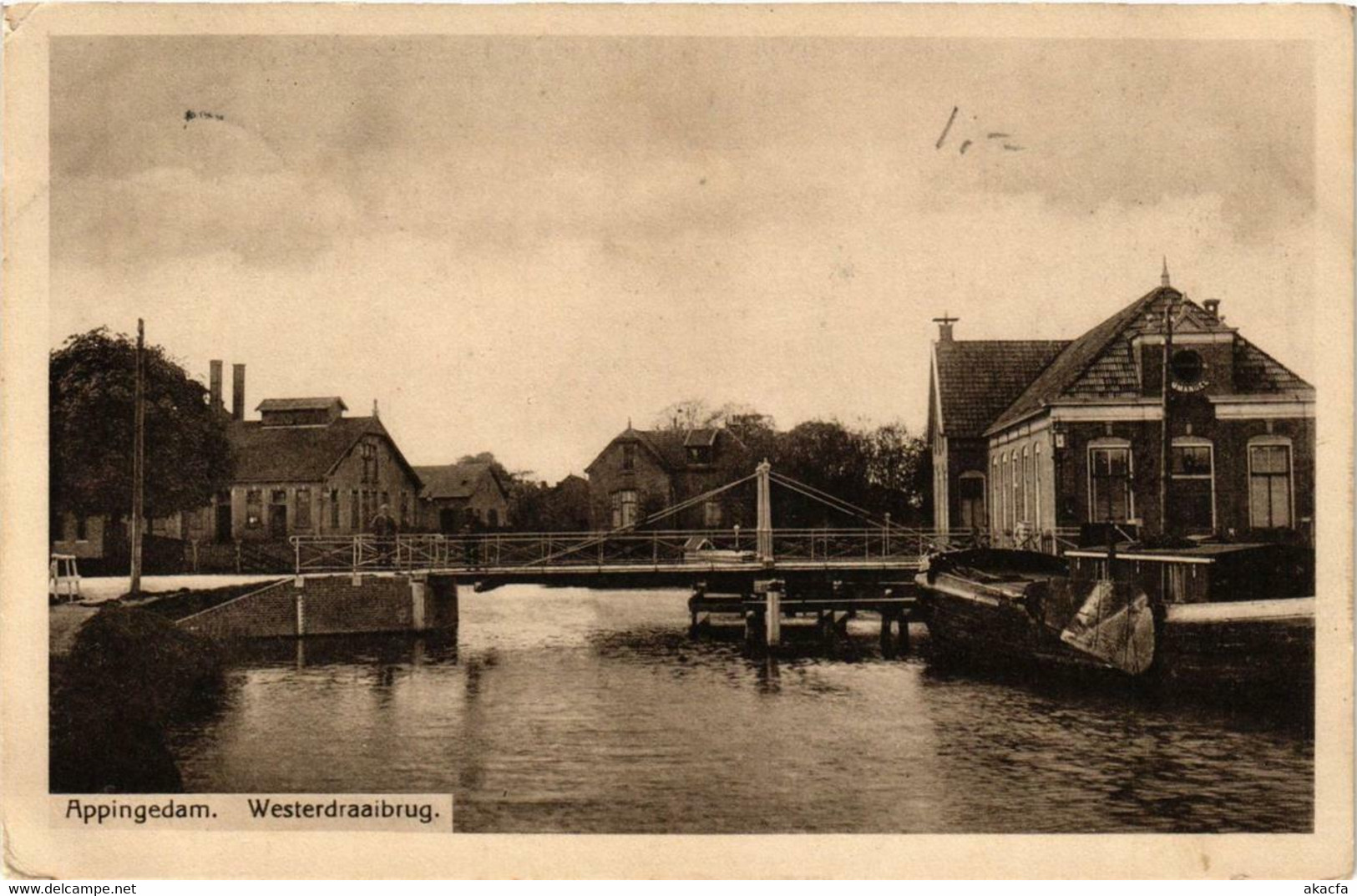 CPA AK APPINGEDAM Westerdraaibrug NETHERLANDS (706226) - Appingedam