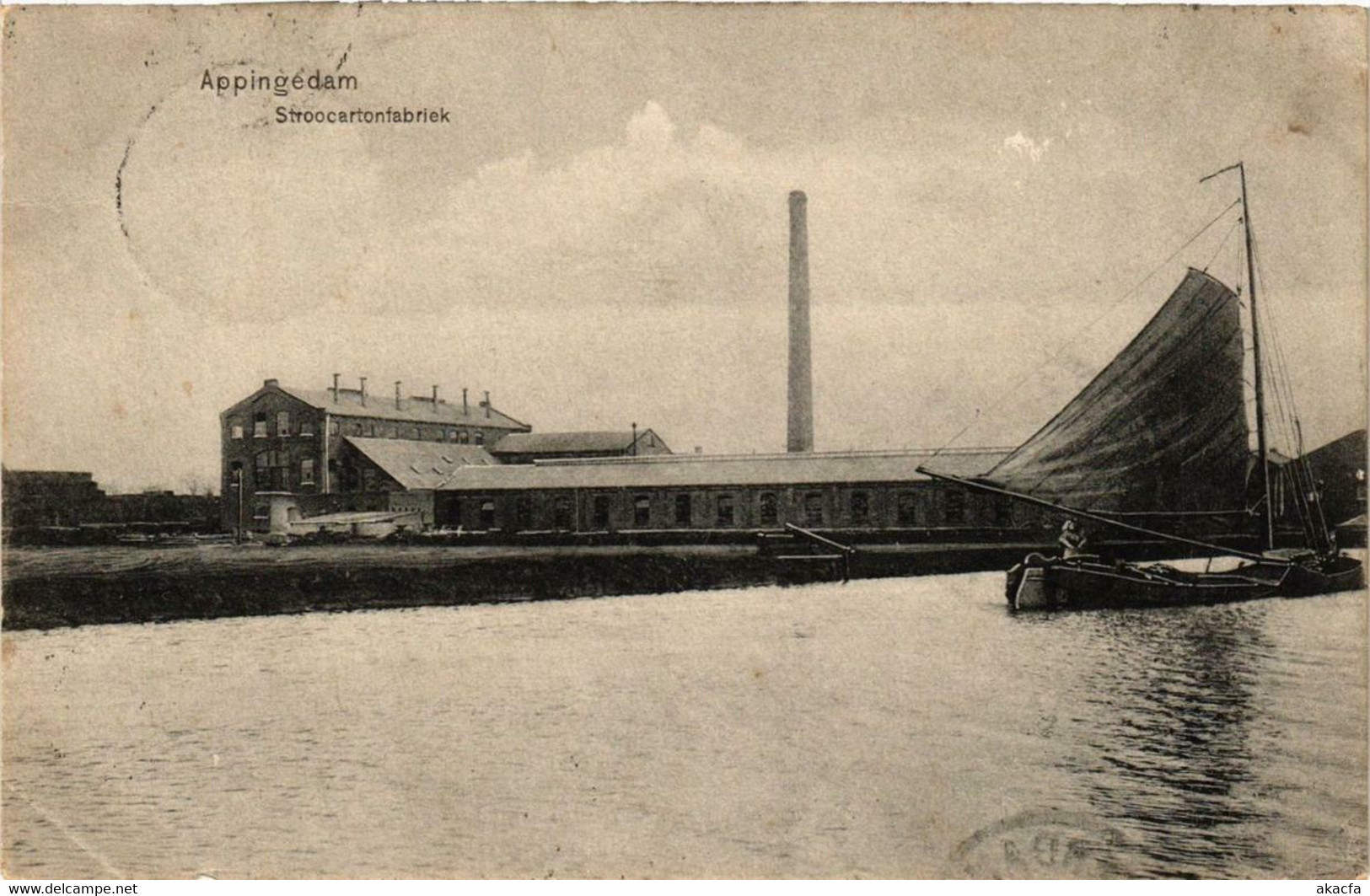 CPA AK APPINGEDAM Stroocartonfabriek NETHERLANDS (706256) - Appingedam